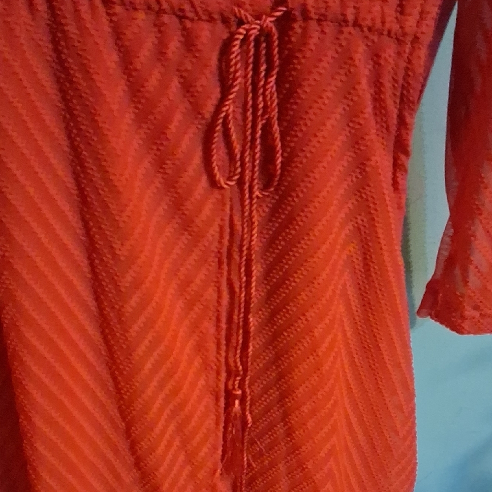 H&M Vibrant Red Long Sleeve Dress - Picture 3 of 6